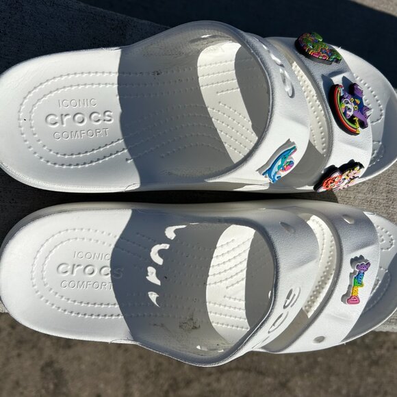 Crocs Baya Platform Slide Sandal Women Sz 10 - Picture 6 of 7